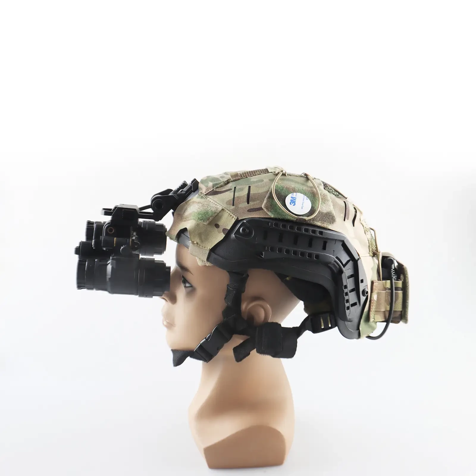 Helmet setup showing PVS-31 front projection